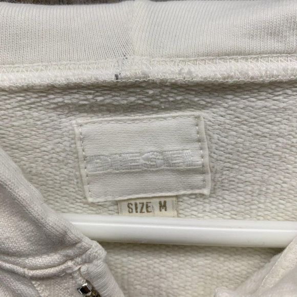 Diesel White Women's Hoodie - Picture 3 of 15